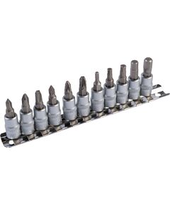 Набір насадок MASTERTOOL CRV 1/4, 11 шт (PH/PZ/H) 78-1401, фото  | SNABZHENIE.com.ua