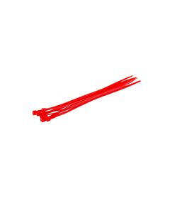 Хомут пластиковый MASTERTOOL 3.6x200 мм, красный, 100 шт, фото  | SNABZHENIE.com.ua