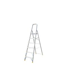 Сходи алюмінієві MASTERTOOL 6 ст., h=1280 мм, до 150 кг, 79-1106, фото  | SNABZHENIE.com.ua
