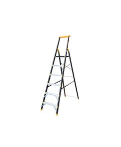 Сходи MASTERTOOL, сталь/алюміній, 6 ступенів, 1282 мм, 150 кг, фото  | SNABZHENIE.com.ua
