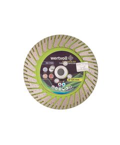 Диск алмазний WERTVOLL TURBO CUT&POLISH 125мм, 8/24мм, DM-3125, фото  | SNABZHENIE.com.ua