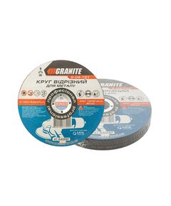 Диск абразивний відрізний для металу GRANITE 150х1.6х22.2 мм, 10 шт, фото  | SNABZHENIE.com.ua