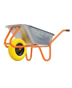 Тачка садово-строительная MASTERTOOL D-2 одноколесная 100 л/180 кг колесо полиуретановое PU 4.0х8 &Oslash; 40 см, фото  | SNABZHENIE.com.ua