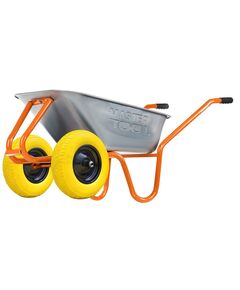 Тачка садово-строительная MASTERTOOL D-22 двухколесная 85 л/230 кг колесо полиуретановое PU 4.0х8 &Oslash; 40 см, фото  | SNABZHENIE.com.ua