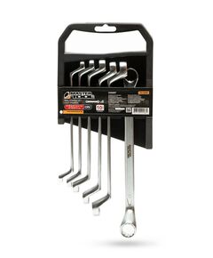 Ключи накидные MASTERTOOL COLD STAMPED набор 6 шт (6х7-16х17 мм) CrV DIN897 72-3206, фото  | SNABZHENIE.com.ua