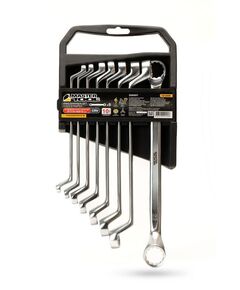 Ключи накидные MASTERTOOL COLD STAMPED набор 8 шт (6х7-20х22 мм) CrV DIN897 72-3208, фото  | SNABZHENIE.com.ua