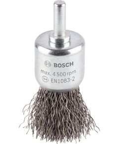 Торцева щітка PRO Metal clean, прямий хвостовик, 25 x 0,3 мм Bosch, фото  | SNABZHENIE.com.ua