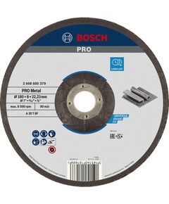 Армований шліфувальний диск PRO Metal, 180 x 8 x 22,23 мм, oSa Bosch, фото  | SNABZHENIE.com.ua