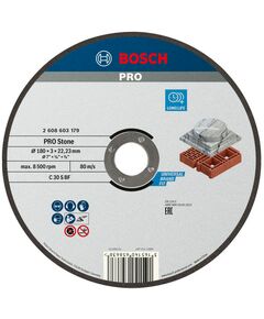 Армований відрізний круг PRO Stone, 180 x 3 x 22,23 мм, прямий Bosch, фото  | SNABZHENIE.com.ua