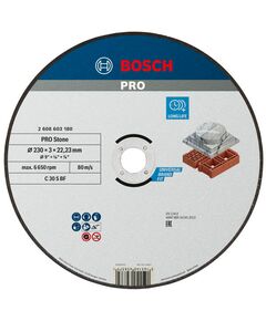 Армований відрізний круг PRO Stone, 230 x 3 x 22,23 мм, прямий Bosch, фото  | SNABZHENIE.com.ua