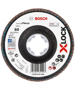 Пелюстковий шліфувальний диск X-LOCK X551 Expert for Metal Bosch, фото  | SNABZHENIE.com.ua