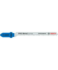 Полотно для лобзиків PRO Metal Curve T118EOF, 83 мм, 5 шт. Bosch, фото  | SNABZHENIE.com.ua