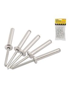 Заклепки алюминиевые слепые MASTERTOOL 4.8x14.48 мм, 50 шт, фото  | SNABZHENIE.com.ua