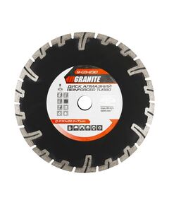 Диск алмазний GRANITE TURBO ЗМІЦНЕНИЙ, 230 мм, 9-03-230, фото  | SNABZHENIE.com.ua