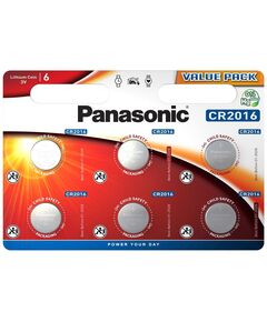 Батарейка Panasonic літієва CR2016 блістер, 6 шт., фото  | SNABZHENIE.com.ua