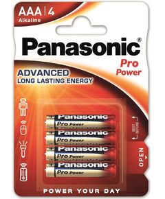 Батарейка Panasonic PRO POWER  лужна AAA блістер, 4 шт., фото  | SNABZHENIE.com.ua
