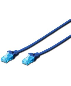 Патч-корд DIGITUS CAT 5e UTP, 0.5м, AWG 26/7, Cu, PVC, синій, фото  | SNABZHENIE.com.ua
