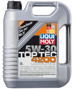 Олива моторна Liqui Moly Top Tec 4200 5W-30 5л (7661/8973), фото  | SNABZHENIE.com.ua