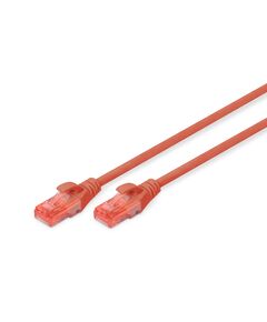 Патч-корд DIGITUS CAT 6 UTP, 0.5м, AWG 26/7, Cu, LSZH, червоний, фото  | SNABZHENIE.com.ua