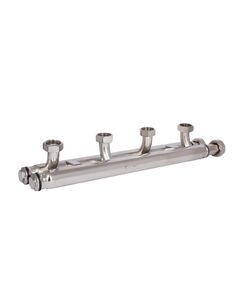 Коллектор распределительный Thermo Alliance Forte Quick System для 2 насосных групп 1 1/4"x1, нерж. сталь SUS 304 TAF-QSK2, фото  | SNABZHENIE.com.ua