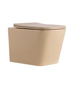 Унитаз подвесной Qtap Tern Ultra Quiet 520&times;345&times;325&nbsp;мм, Beige, с сиденьем Slim Duroplast / Soft-close / Quick Release QTTER26SB49001, фото  | SNABZHENIE.com.ua