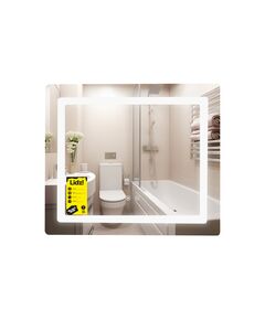 Зеркало Lidz Kubis (KU2) 600х700 с LED-подсветкой Touch, с антизапотеванием, с диммером, рег. яркости LDKU60070049286, фото  | SNABZHENIE.com.ua