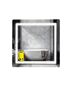 Зеркало Lidz Kubis (KU2) 700х700 с LED-подсветкой Touch, с антизапотеванием, с диммером, рег. яркости LDKU70070049288, фото  | SNABZHENIE.com.ua