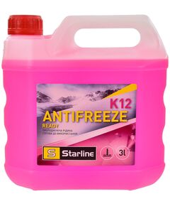 Антифриз Starline Ready to Use G-12+  червоний -30°C 3л (NA K12READY-3), фото  | SNABZHENIE.com.ua