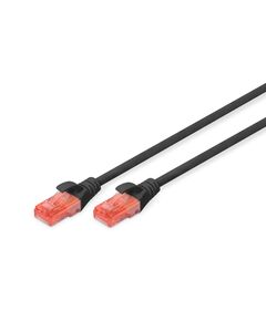 Патч-корд DIGITUS CAT 6 UTP, 3м, AWG 26/7, Cu, LSZH, чорний, фото  | SNABZHENIE.com.ua