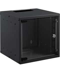 Шафа MIRSAN 10", 6U, SOHO, 306x300 мм, максимально 30 кг, чорна, фото  | SNABZHENIE.com.ua