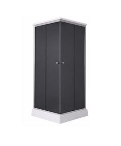 Душевой бокс Lidz Kubis SB90x90.SAT.LOW.GR, стекло тонированное 4 мм, фото  | SNABZHENIE.com.ua