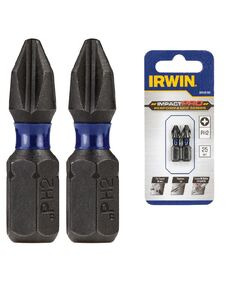 Бита IMPACT PRO 1/4"/25мм PH2 2шт, IRWIN, фото  | SNABZHENIE.com.ua