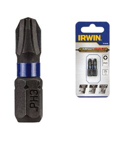 Бита IMPACT PRO 1/4 25мм PH3 2шт IRWIN IW6061303, фото  | SNABZHENIE.com.ua