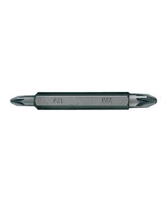 Бита торцевая двусторонняя 1/4 PZ1-PZ2 L=60мм, 10 шт, фото  | SNABZHENIE.com.ua