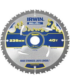 Диск пильний Weldtec CSB 235мм T40/30/20 для деревини IRWIN 1897388, фото  | SNABZHENIE.com.ua