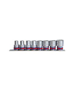 Набір головок 1/2 8 од. 6-гранні короткі на планці (4510SR), фото  | SNABZHENIE.com.ua