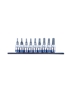 Набір TORX 1/4 9 ед. T8-T40 в тримачі з отвором (на планці) 2119PR, фото  | SNABZHENIE.com.ua