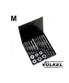 Набор метчиков и плашек M3-M10, 18 ед., HSS-G, VOLKEL 80501, фото  | SNABZHENIE.com.ua