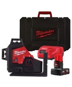 Акумуляторний лазерний нивелір Milwaukee M12 3PL-401C, зелений промінь, фото  | SNABZHENIE.com.ua