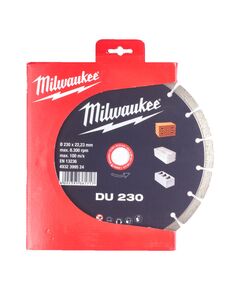 Алмазный диск DU 230 для бетона и камня MILWAUKEE 4932399524, фото  | SNABZHENIE.com.ua