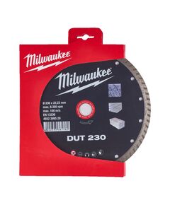 Алмазный диск DUT 230 для плитки и бетона MILWAUKEE 4932399529, фото  | SNABZHENIE.com.ua