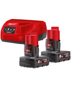 Энергокомплект MILWAUKEE M12 NRG-602 (2шт B6 + ЗУ С12С) 4933451903, фото  | SNABZHENIE.com.ua