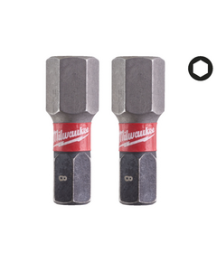 Насадка Milwaukee SHOCKWAVE Hex8 25мм (2 шт) для ударних дрилів, фото  | SNABZHENIE.com.ua