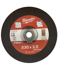 Отрізний диск по каменю CC 42/230х3 PRO+ від MILWAUKEE, фото  | SNABZHENIE.com.ua