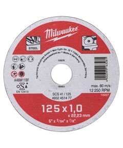 Відрізний диск по металу SCS 41/125х1 MILWAUKEE 4932451477, фото  | SNABZHENIE.com.ua