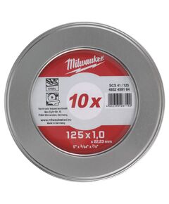 Отрезний диск SCS 41/125х1 мм (10 шт) MILWAUKEE - якість та надійність, фото  | SNABZHENIE.com.ua