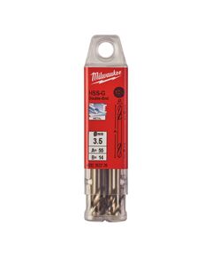 Сверло по металлу HSS-G MILWAUKEE 3,5 мм, 10 шт, двухстороннее DIN 1412, фото  | SNABZHENIE.com.ua