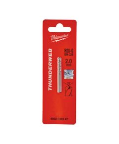Сверло по металу THUNDERWEB HSS-G MILWAUKEE DIN338, 2,0x49мм, 2 шт., фото  | SNABZHENIE.com.ua