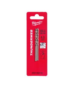 Сверло по металу HSS-G MILWAUKEE 4,0x75мм, 2шт, DIN338 THUNDERWEB, фото  | SNABZHENIE.com.ua