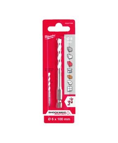 Сверло універсальне ShW HEX MILWAUKEE 6 мм, довжина 100 мм, фото  | SNABZHENIE.com.ua
